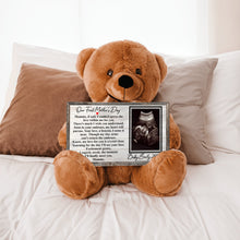 Load image into Gallery viewer, First Mother's Day Teddy Bear with 10x6 Sign- PERSONALIZED - PRICE INCLUDES FREE SHIPPING