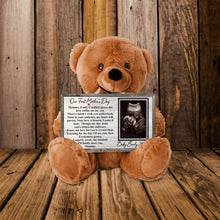 Load image into Gallery viewer, First Mother's Day Teddy Bear with 10x6 Sign- PERSONALIZED - PRICE INCLUDES FREE SHIPPING