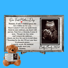 Load image into Gallery viewer, First Mother's Day Teddy Bear with 10x6 Sign- PERSONALIZED - PRICE INCLUDES FREE SHIPPING