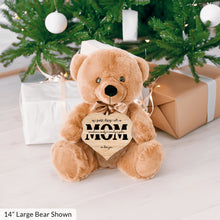Load image into Gallery viewer, Mom Monogram Teddy Bear with Heart Sign- PERSONALIZED - PRICE INCLUDES FREE SHIPPING