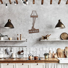 Load image into Gallery viewer, A Christmas Story Inspired "Major Award" Leg Lamp Metal Wall Art