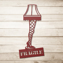 Load image into Gallery viewer, A Christmas Story Inspired "Major Award" Leg Lamp Metal Wall Art