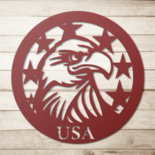 Load image into Gallery viewer, American Eagle Flag Metal Wall Art