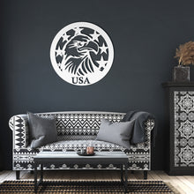 Load image into Gallery viewer, American Eagle Flag Metal Wall Art