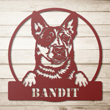 Load image into Gallery viewer, Australian Shepherd Metal Wall Art