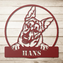 Load image into Gallery viewer, Belgian Malinois Metal Wall Art