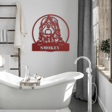 Load image into Gallery viewer, Bernedoodle Metal Wall Art