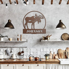 Load image into Gallery viewer, Bull Moose Metal Wall Art