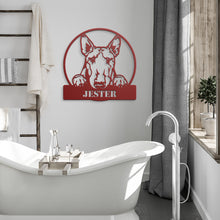 Load image into Gallery viewer, Bull Terrier Metal Wall Art