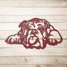 Load image into Gallery viewer, Bulldog Metal Wall Art