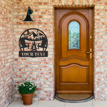 Load image into Gallery viewer, Camp Fire Monogram Metal Wall Art