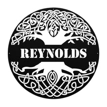 Load image into Gallery viewer, Celtic Family Tree Metal Wall Art