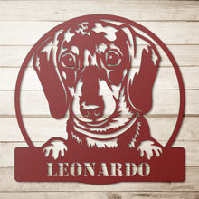 Load image into Gallery viewer, Dachshund Metal Wall Art