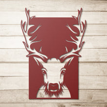 Load image into Gallery viewer, Deer Head Metal Wall Art