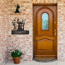 Load image into Gallery viewer, Deer Hunter Monogram Metal Wall Art