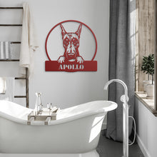 Load image into Gallery viewer, Doberman Metal Wall Art