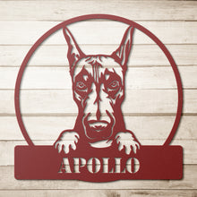 Load image into Gallery viewer, Doberman Metal Wall Art