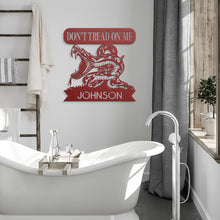 Load image into Gallery viewer, Don't Tread On Me Metal Wall Art