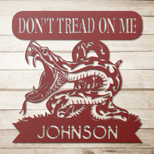 Load image into Gallery viewer, Don't Tread On Me Metal Wall Art