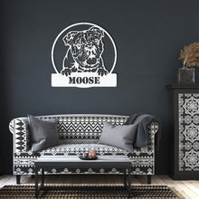 Load image into Gallery viewer, English Bulldog Metal Wall Art