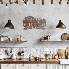 Load image into Gallery viewer, Family Name Or Address Metal Wall Art Sign