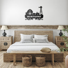 Load image into Gallery viewer, Farmhouse Monogram Metal Wall Art