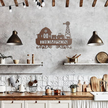 Load image into Gallery viewer, Farmhouse Monogram Metal Wall Art