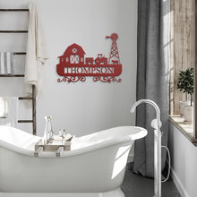 Load image into Gallery viewer, Farmhouse Monogram Metal Wall Art