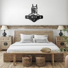 Load image into Gallery viewer, French Bulldog Peeking Dog Metal Address Wall Art