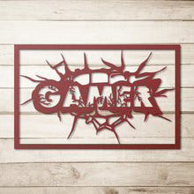 Load image into Gallery viewer, Gamer Metal Wall Art