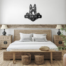 Load image into Gallery viewer, German Shepherd Address Metal Wall Art