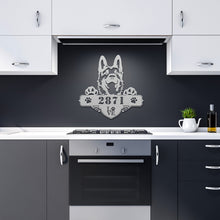 Load image into Gallery viewer, German Shepherd Address Metal Wall Art