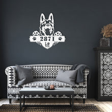 Load image into Gallery viewer, German Shepherd Address Metal Wall Art