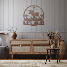 Load image into Gallery viewer, Hunting Moose Metal Wall Art