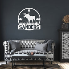 Load image into Gallery viewer, Hunting Moose Metal Wall Art