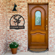 Load image into Gallery viewer, Hunting & Fishing Monogram Metal Wall Art