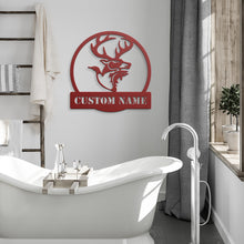 Load image into Gallery viewer, Hunting & Fishing Monogram Metal Wall Art