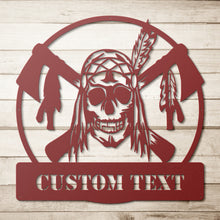 Load image into Gallery viewer, Indian Axe Metal Wall Art