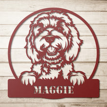 Load image into Gallery viewer, Labradoodle Metal Wall Art