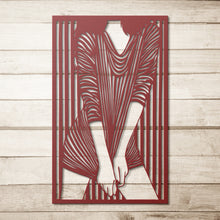 Load image into Gallery viewer, Model Woman 3D Metal Wall Art - Female Figure Art Panel