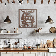 Load image into Gallery viewer, Moose Metal Wall Art