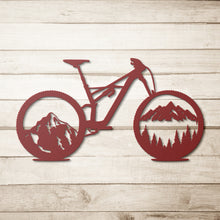 Load image into Gallery viewer, Mountain Bike Metal Wall Art