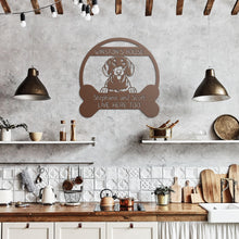 Load image into Gallery viewer, Peeking Dachshund's House Metal Wall Art