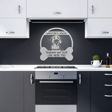 Load image into Gallery viewer, Peeking Dachshund's House Metal Wall Art