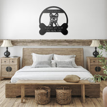 Load image into Gallery viewer, Peeking French Bulldog's House Metal Wall Art