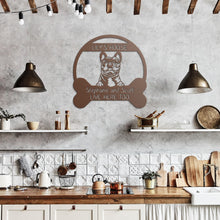 Load image into Gallery viewer, Peeking French Bulldog's House Metal Wall Art
