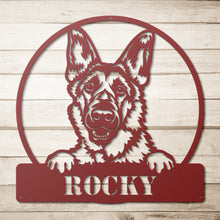 Load image into Gallery viewer, German Shepherd Metal Art