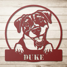 Load image into Gallery viewer, Pit Bull Metal Wall Art