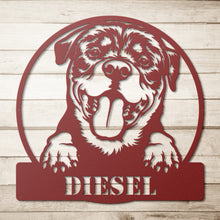 Load image into Gallery viewer, Rottweiler Metal Wall Art