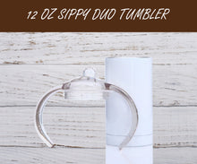 Load image into Gallery viewer, 12oz Sublimation Blank Sippy Cup with Duo lid